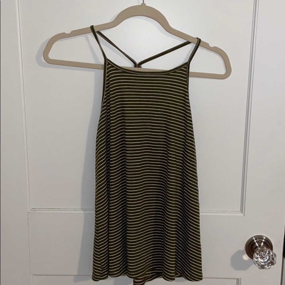 razor back striped tank top